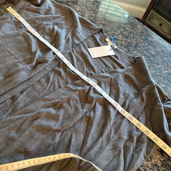 Ter a rose gray long knitted cardigan NWT XL - Picture 10 of 11